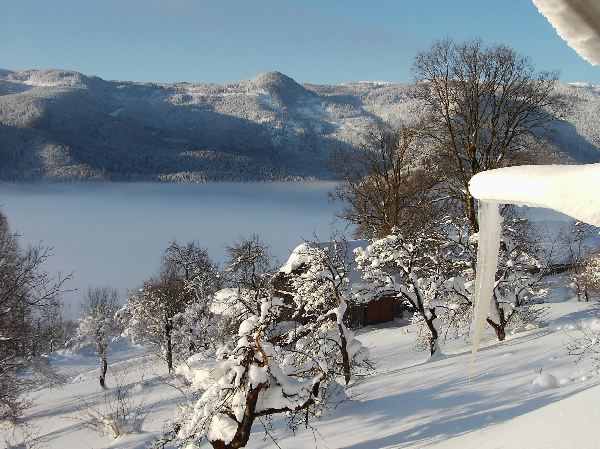Blick ins Hinterbergtal im Winter